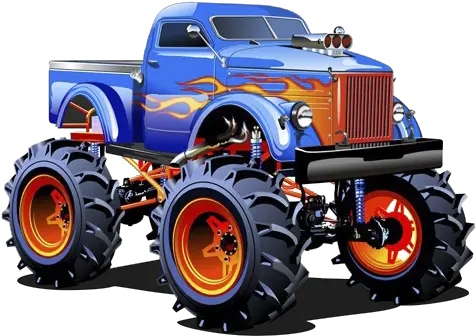 Pickup Truck Car Monster Clip Art Cool Blue Car Png Monster Truck Clip Art Blue Car Png