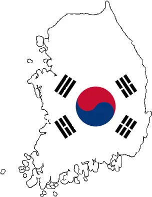 Caos 2012 Korean Flag On Country Png Korean Flag Transparent