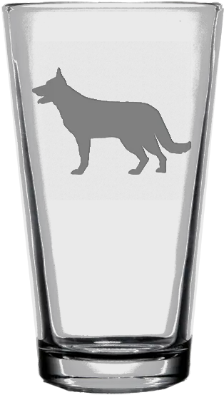 German Shepherd Dog Pint Glass German Shepherd Dad Png German Shepherd Transparent