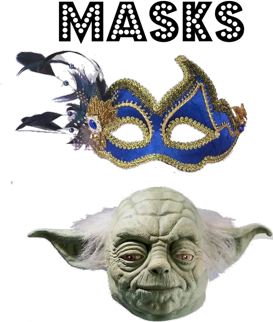 Masquerade Masks For Parties Yoda Mask Png Mardi Gras Mask Png