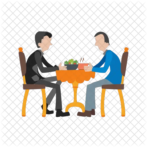 Dinner Icon Eating At Restaurant Clipart Png Dinner Table Png