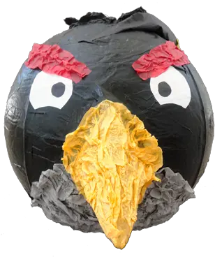 Angry Birds Piñata Black Cupcake Png Pinata Png