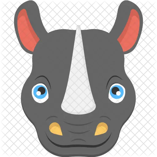 Rhino Icon Wild Animals Face Clipart Png Rhino Png