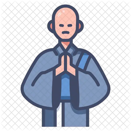 Monk Icon Buddhist Monk Image Outline Png Monk Png