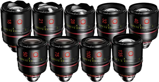 Optimo Prime 9 Lens Set Angénieux Angenieux Optimo Prime Lenses Png Gold Bokeh Png