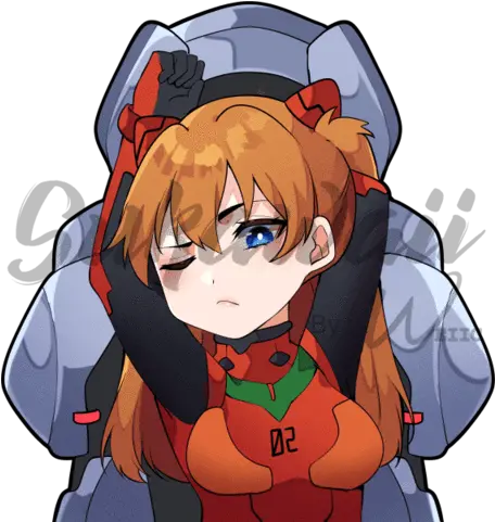 Anime Inspired Decals U0026 Peekers Art By Sukawaii U2013 Tagged Fictional Character Png Asuka Langley Icon