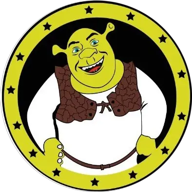 Shrek Social Activity In Telegram Twitter Reddit Github Vector Circle With Stars Png Shrek Icon
