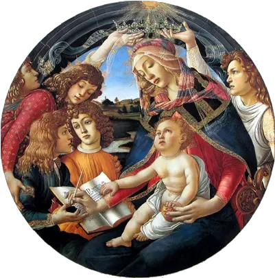 May Dedicated To Mary Our Greatest Saint Dolrorg Botticelli Madonna Of The Magnificat Png Christ As Savior Of Souls Icon