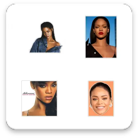 Download Rihanna Whatsapp Stickers Hair Design Png Rihanna Fashion Icon 2014