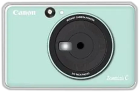 Canon Zoe Mini Polaroid Camera Mint Green Canon Polaroid Camera Png Polaroid Camera Png