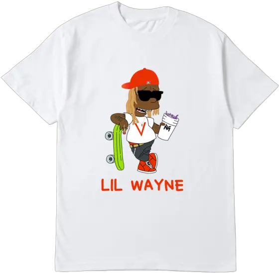 Almost Official Lil Wayne T Shirt White Cartoon Png Lil Wayne Png