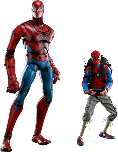 Peter Parker And Spider Man Sixth Scale Figure Set Https 3a Marvel Png Peter Parker Png