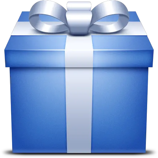 Blue Gift Present Icon Blue Gift Box Icon Png Present Png