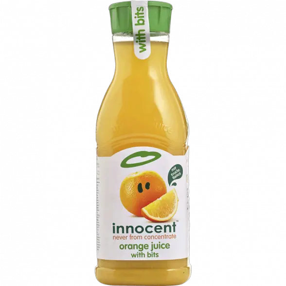 Innocent Orange Juice 900ml Glass Bottle Png Orange Juice Png