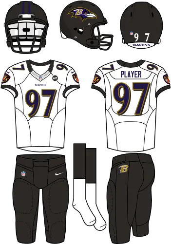 Baltimore Ravens Road Uniform National Football League Tampa Bay Buccaneers Uniforms Png Ravens Logo Images