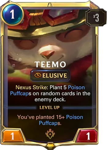 Lol Legends Of Runeterra Lor New Card Reveal U2014 Teemo Legends Of Runeterra Fizz Png Teemo Png