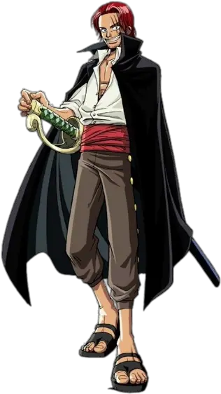 Red Hair Shanks One Piece Manga Png Transparent
