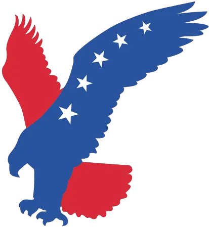 American Flag Print Eagle Transparent Png U0026 Svg Vector File Eagle Clipart Red And Blue America Flag Png
