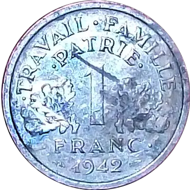 File1 Vichyfrance 1942 Rspng Wikimedia Commons Coin Money Border Png