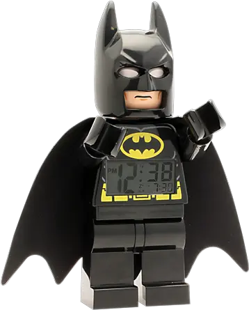 Lego 5002423 Dc Comics Super Heroes Batman Minifigure Clock Clock Of Batman Png Lego Batman Png
