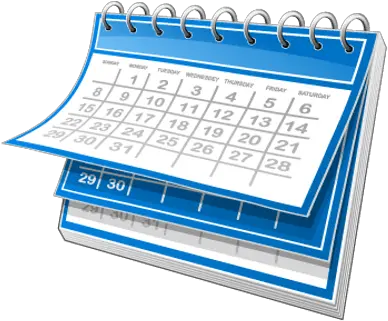 Blue And White Calendar Transparent Png Calendar Clipart Transparent Background Calendar Png