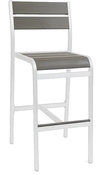 White Powder Coated Aluminum Barstool Solid Png White Powder Png