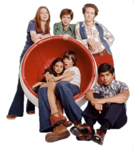 That 70s Show Cast Shoot Show Mila Kunis And Ashton Kutcher Png That 70s Show Logo