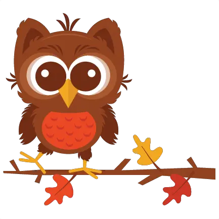 Download Fall Cute Fall Owl Clipart Png Owl Silhouette Png