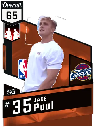 Jake Paul Nba 2k17 Custom Card 2kmtcentral Nba My Team Cards Png Jake Paul Transparent