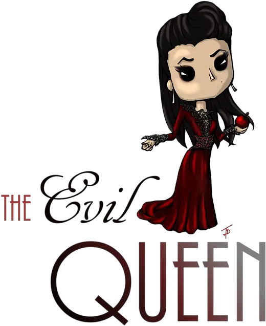 Chibi Evil Queen Red Dress Style Duvet Cover Evil Queen Ouat Card Png Evil Queen Png