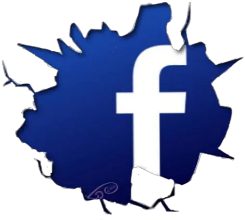 Cracked Facebook Vector Graphic Facebook Logo Png Facebook Logo Vector Free