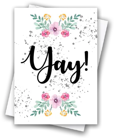 Floral Yay Illustration Png Yay Png