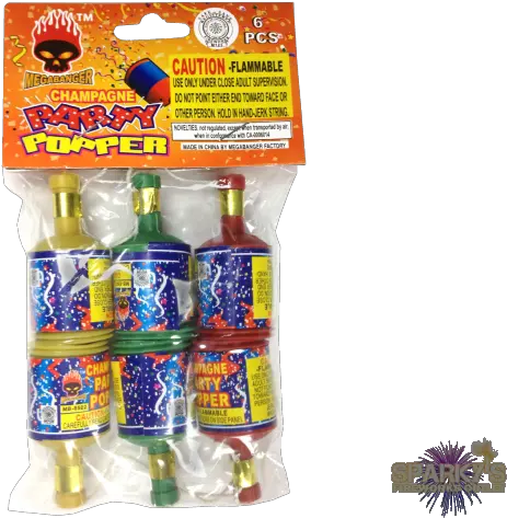 Champagne Party Poppers 6 Pack Party Popper Png Party Popper Png