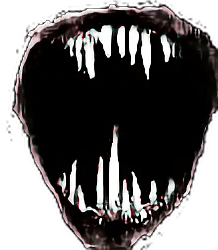 Picsart Sticker Evil Mouth Scary Scarymouth Horror Vamp Scary Mouth Png Vampire Teeth Png
