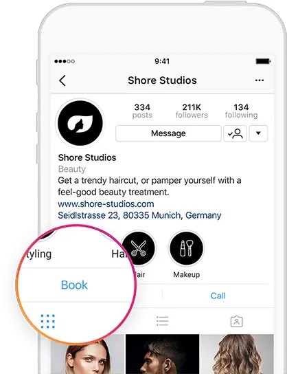 Get Online Bookings Book Button On Instagram Png Instgram Png