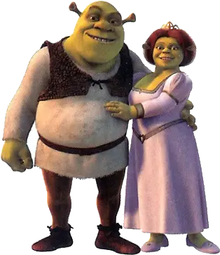 Cartoon Characters Madagascar And Shrek Png Shrek And Fiona And Donkey Shrek Png