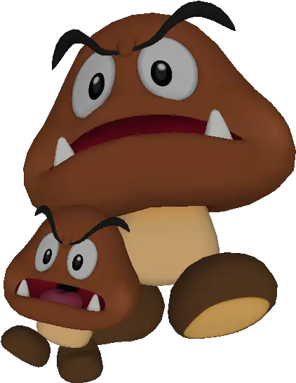 Wii U Super Smash Bros For Wii U Big Goomba Trophy Big Goomba Png Goomba Png