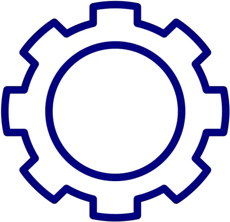 Blue Gear Cog Png Svg Clip Art For Web Download Clip Art Gear Black And White Clipart Gear Cog Icon