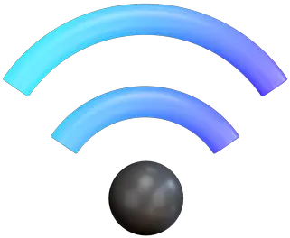 Premium Wifi 3d Illustration Download In Png Obj Or Blend Dot Wireless Network Icon