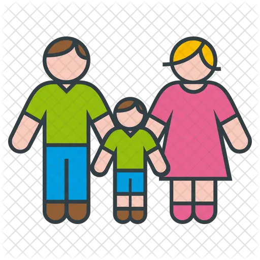 Parents And Son Icon Family Icon Png Color Parents Png