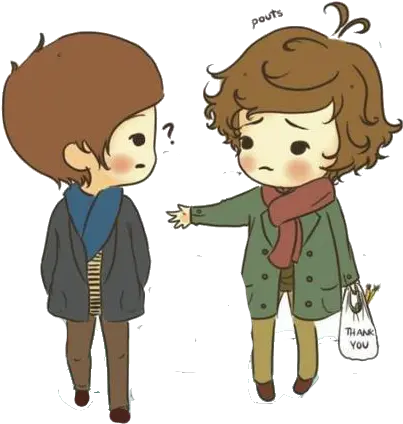 Chibi Harry And Louis Larry One Direction Caricatura One Direction Harry Cartoon Png One Direction Png