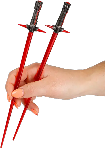 Star Wars Lightsaber Chopsticks Kylo Ren Version Hand Png Kylo Ren Png