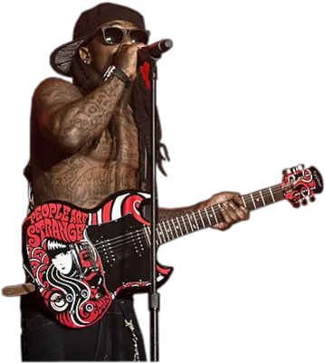 Lil Wayne Tattoos Up Close Samuel L Jackson Plays Guitar Png Lil Wayne Png
