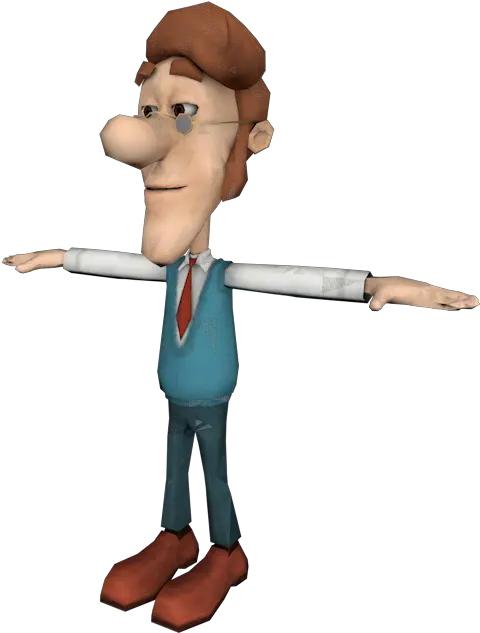 Download Hd Zip Archive Jimmy Neutron Dad T Pose Png T Pose Png