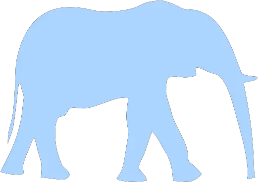 Blue Elephant Png Svg Clip Art For Web Download Clip Art Silhouette Elephant Outline Elephant Tusk Icon