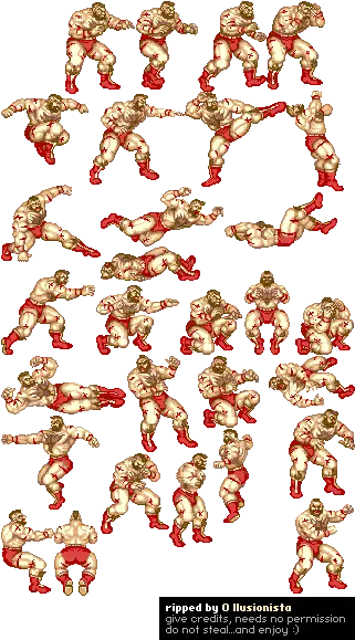 Sprite Database Forums View Topic By O Ilusionista Street Fighter Sprites Zangief Png M Bison Png