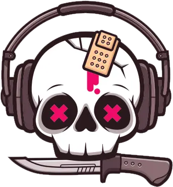 Download T Shirt Sticker Redbubble Skull Skeleton Png File Skull With Headphones Png Cartoon Headphones Png