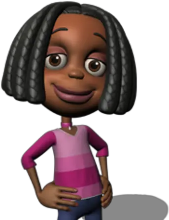 Libby Folfax Black Girl From Jimmy Neutron With Braids Png Carl Wheezer Png