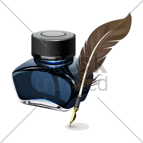 Download Free Png Ink Bottle And Quill Pen Vect Dlpngcom Ink Bottle And Pen Quill Pen Png