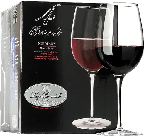 Luigi Bormioli Crescendo Bordeaux Red Wine Glass 4 Pack Luigi Bormioli Wine Glasses Png Wine Glass Png